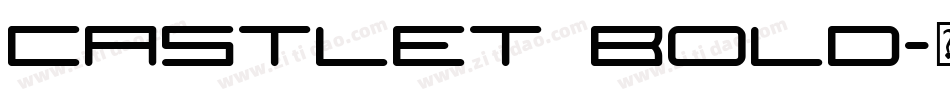 CastleT Bold字体转换